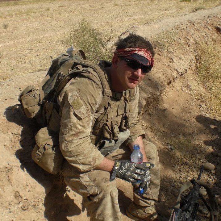 Philip Manders on patrol in Afghanistan with the U.S. Marine Corps